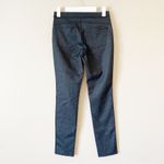 DKNY JEANS | Charcoal Gray Faux Leather Embellished Skinny Pants Sz XS Photo 4