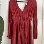 Nectar  // burgundy long sleeve dress Photo 0