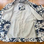 Bugatti Boho Chic Italian Crop Denim Bomber Jacket Navy Pockets Cotton, Size M White Size M Photo 3
