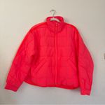 Free People NWOT FP MOVEMENT PIPPA PACKABLE PUFFER JACKET NEON CORAL Photo 4