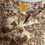 Ruby Rd . Brown Geometric Print 3/4 Sleeve Top Photo 2