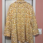 Dennis Basso Womens Jacquard Knit Button-Front Quilted Jacket - Gold/White (22W) Photo 4