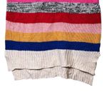 Love by Marcy Sweater Womens Small Multicolor Stripe Crewneck Pullover Tunic Pink Photo 8