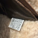 UGG  Australia Brown Leather Shearling Lined Clogs Mules Size 9 Photo 4