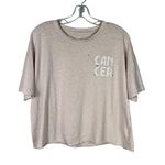 Aerie Real Soft Cancer Astrology Star Sign Pastel Pink Oversized Cropped T-Shirt Photo 0