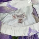 Dress Barn  Woman Size 16 Purple & Green Chevron Stripe High-Neckline Maxi Dress Photo 7