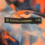ViX Paula Hermanny Swim Coverup Fiery Orange Smoky Blue Size L No Flaws! Size L Photo 7