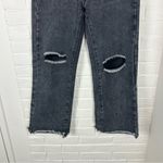 Princess Polly  Washed Black Distressed Knee Jeans Size 2 Photo 5