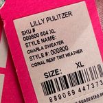 Lilly Pulitzer Women's Charla Sweater Coral Reef Tint Heather Extra Large NEW Photo 7
