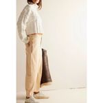 Free People  We The Free Osaka Mid Rise‎ Barrel Womens Size 28 NWT Latte Cream Photo 2