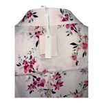 Candie's  Long Sleeve Pink, Purple, Green Burgundy Floral Size M Button-Up Blouse Photo 2