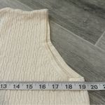 Valerie Stevens  Cream Cable Knit
Wool Blend Sleeveless Top Woolmark
Size XL Photo 5