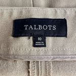 Talbots Heritage Womens Pants Size 10 Brown Tan Stretch Office Career Minimalist Photo 6