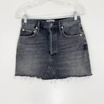 AGOLDE Quinn High Rise Mini Denim Skirt in Jinx Size 26 Photo 2