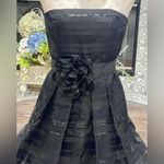 White House | Black Market Ribbon Stripe Strapless Cocktail Dress - Sz 8 - EUC Photo 4