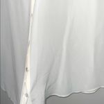 Eileen Fisher Silk Sleeveless Blouse Ivory Button Down Size Medium Photo 2