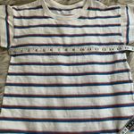 Madewell Whisper Cotton Rib-Crewneck Tee in Rockwood Stripe XXS Photo 8