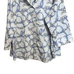 Foxcroft Top 24W Multicolor Equestrian Print Wrinkle Free Shaped Fit Button Photo 3