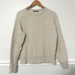 Acne Studios NWOT • fairview face sweatshirt oatmeal melange unisex sz S Photo 4