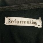 Reformation  Milla black long sleeve bustier neckline fit and flare dress. Size 4 Photo 3