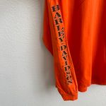 Harley Davidson 2009 Orange Laramie, Wyoming Biker Graphic Long Sleeve Tee Photo 6