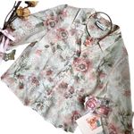 Dress Barn Vintage 80s floral sheer top Photo 10