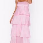 Show Me Your Mumu  Meet Cute Dress In Light Pink Taffeta Photo 1