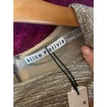 Alice + Olivia Delora Mini Bodycon Dress STRETCHY Metallic Gold Size 0 NWT $330 Photo 5
