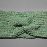 New Knitted Twisted Headband Ear Warmer Green Mint Chenille Handmade Handcrafted Photo 10