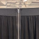 Elle Women Black Zipper Front Skirt Size L Rayon Spandex Grunge Goth Whimsigoth Photo 1