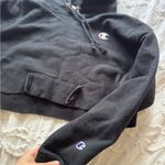 Champion S BLACK CROPPED HOODIE Photo 4