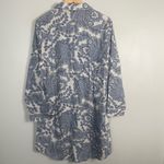 New Haven well within ORGANIC COTTON POPLIN BLUE PAISLEY SLEEP SHIRT size med White Photo 6