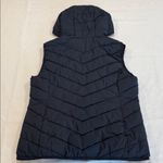 Ralph Lauren Lauren  Navy Quilted Puffer Vest Hooded Zip Front RLL Logo Size Med. Photo 3