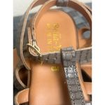 Bella Vita  Women's Size 6 Strappy Sandal Gray Brown Italian Leather Crocodile Photo 6
