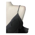 Asymmetrical Ruffle Flirty Black Dress / Vintage, y2k 8 Photo 1