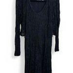 Black lace long sleeve dress with built in cardigan #goth #whimsygoth #formal Size M Photo 6