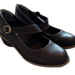 Halsa | Mia Leather Mary Jane Pumps Women's Size 8 W Comfort Casual Heel Shoes Black Photo 0