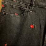 Gap  Black Floral Embroidered‎ High Rise Universal Leggings Size 14/32 Photo 4