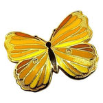 Hallmark Vintage yellow butterfly pin Photo 0