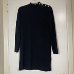 Sézane La Maille Sezane Jaelle black knit wool sweater dress size Small Photo 1