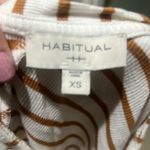 Habitual Women's XS Brown Striped Sleeveless Tank Top Casual Photo 4