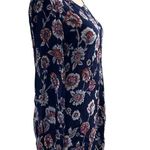 Billabong  Dress Medium Floral Blue Open Back Summer Dress Photo 3