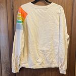 By Together  Cream Sweater with Colorful Stripes Photo 3