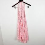 Abound  Floral V-neck Halter Neck Skater Mini Dress Size 1X NEW Pink/White Photo 5