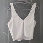 NWT Crowned Athletics White Essentials Crop Tank Top XL Photo 1