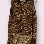potter's pot Potter’s Pot Sheer Cheetah Print Blouse Medium Photo 1