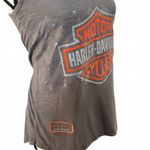 Harley Davidson Y2K VTG.  GRAY‎ LOGO SEQUIN TANK TOP SMALL #2 Photo 5