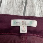Love, Fire Womens Skinny Leg Pants Chinos Burgundy Maroon 5 Mid Rise Zip Pockets Photo 6