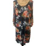 Allison Brittney (C-91) petite womens dress size PXL floral, long sleeves Photo 1