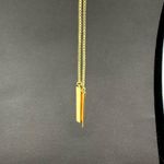 Henri Bendel Square Cut Princess Rhinestone Gold Tone Adjustable Necklace Choker Photo 5